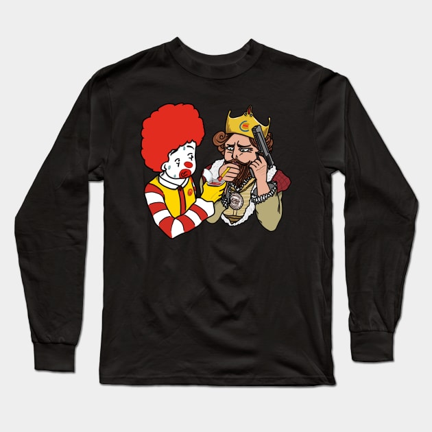 Fast Food Gangsters Long Sleeve T-Shirt by Pegazusur